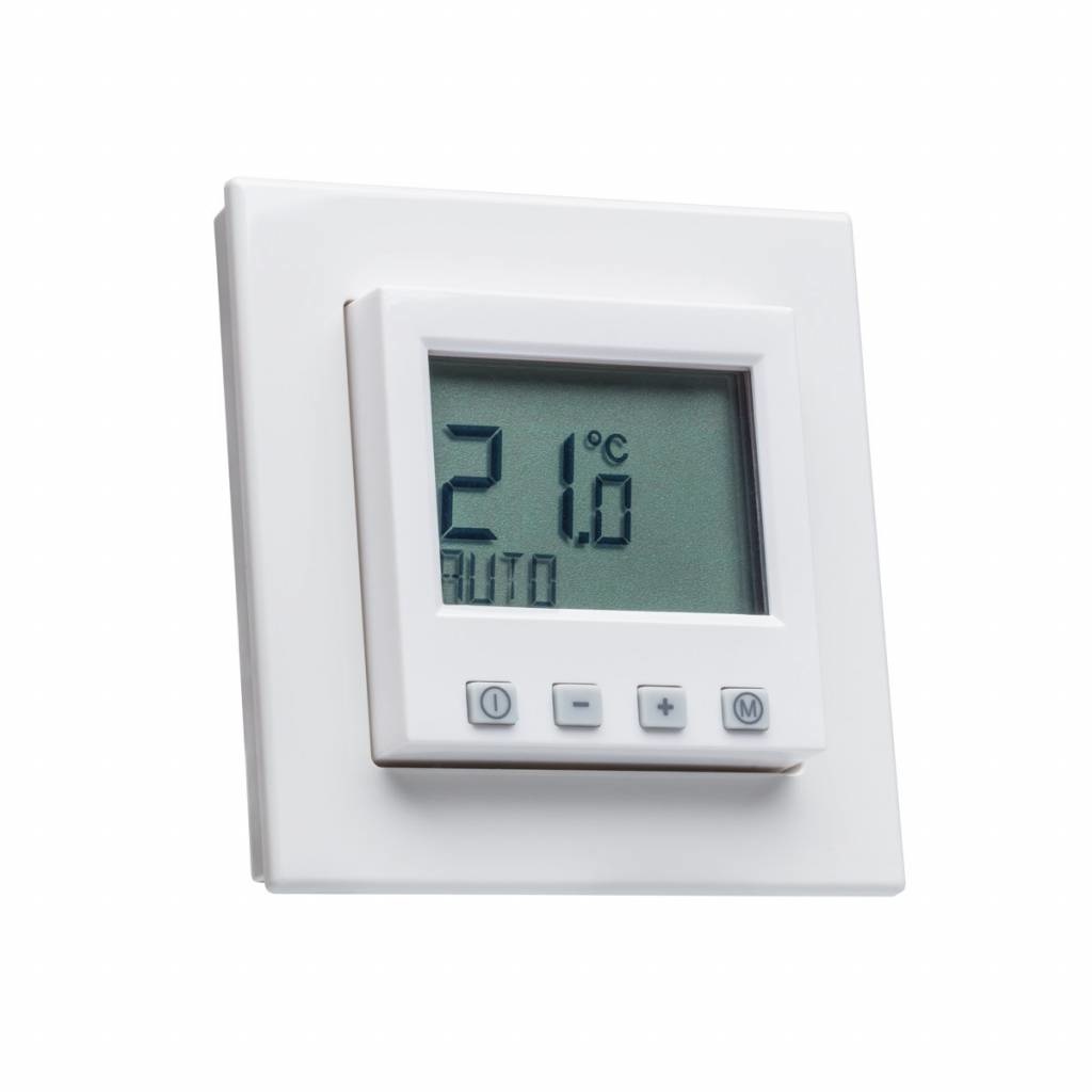 Raumthermostat digital mit Uhr für GIRA Rahmen