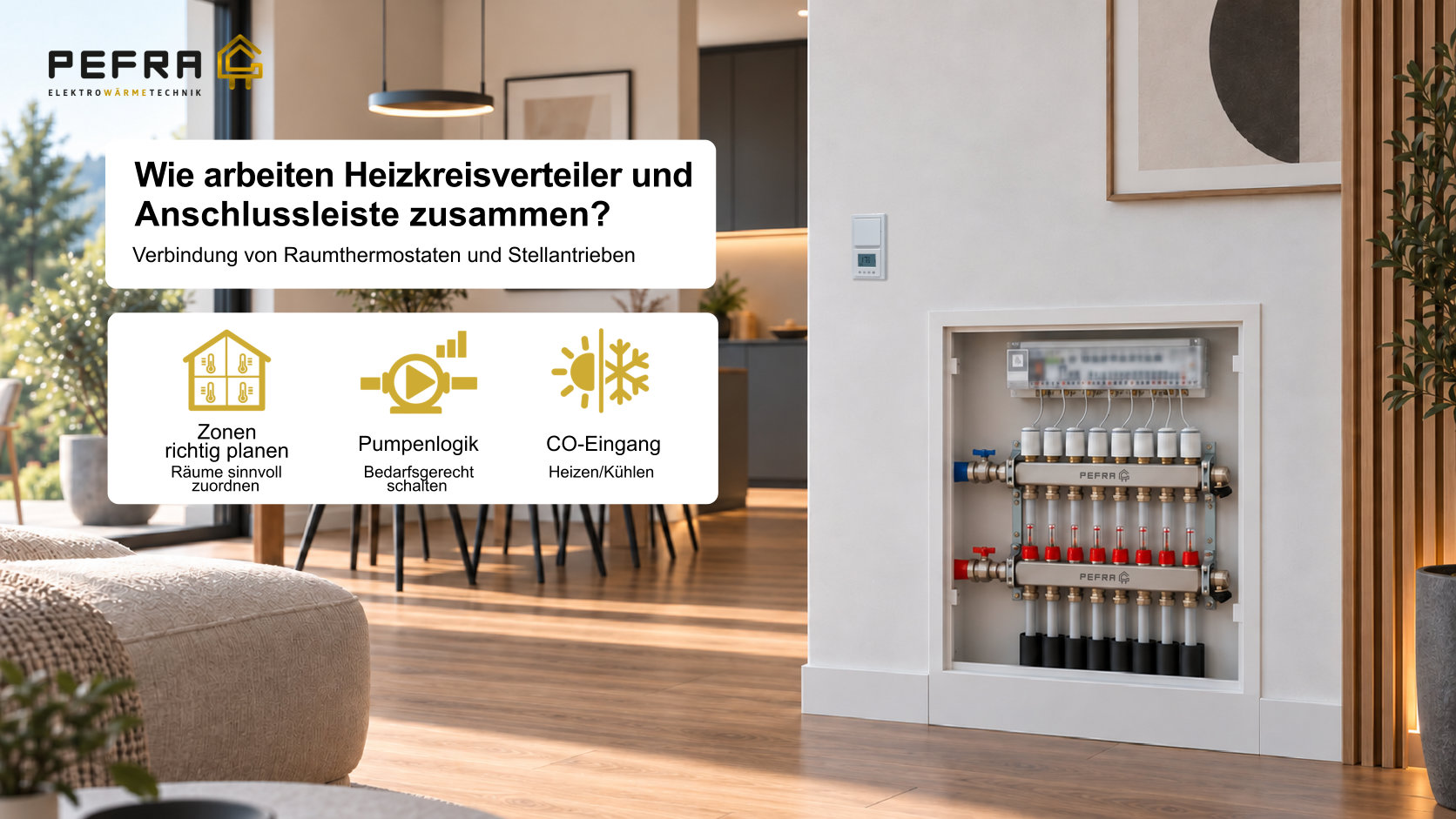 Wie arbeiten Heizkreisverteiler und Anschlussleiste zusammen?