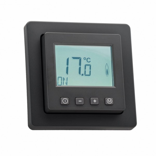 Raumthermostat digital für Berker Q.1/Q.3 Rahmen anthrazit