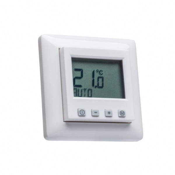 Raumthermostat digital mit Uhr für GIRA Rahmen