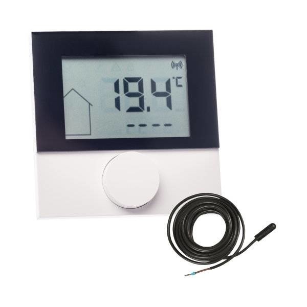 Funk Raumthermostat digital Alpha 2 LCD mit Fernfühler