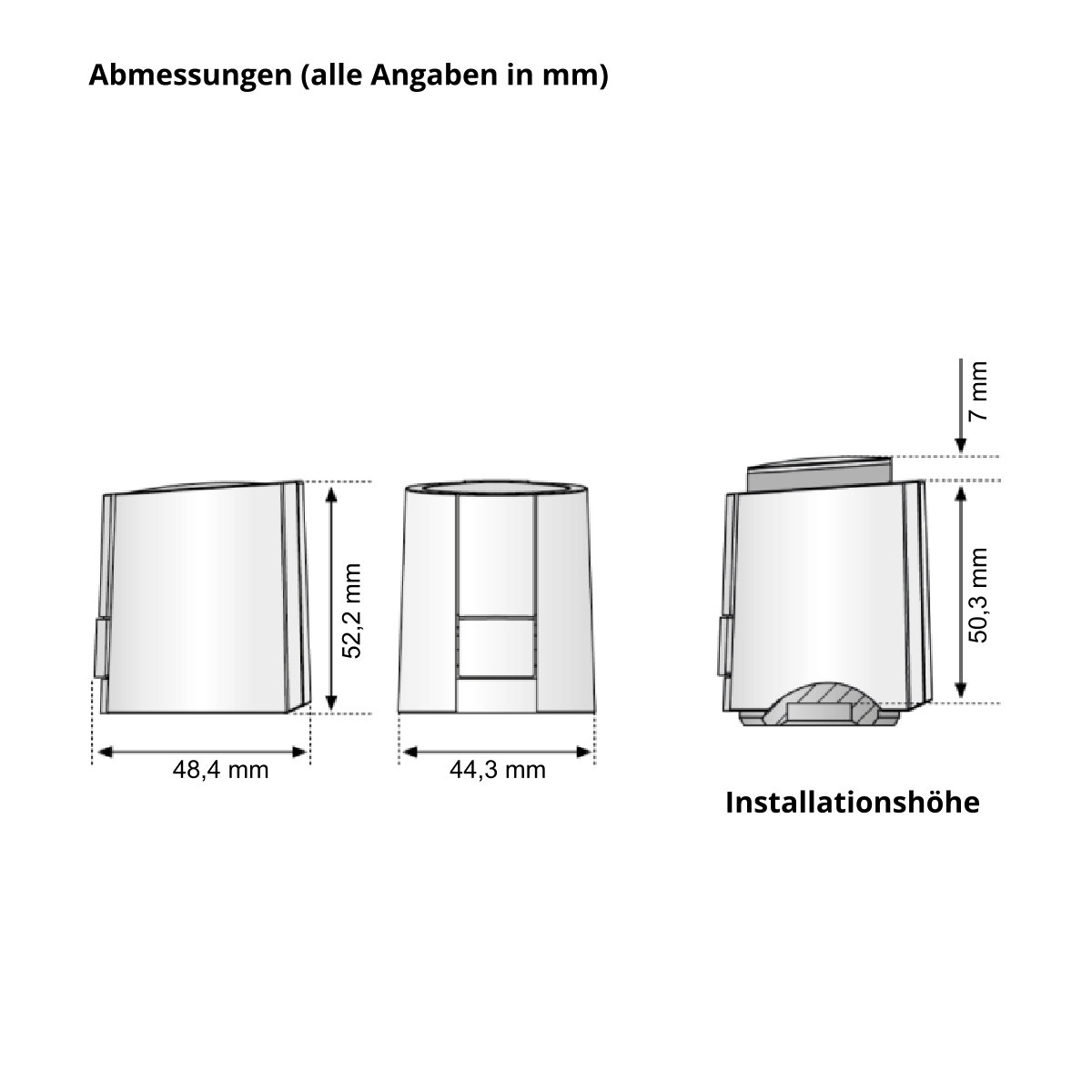 Stellantrieb Fußbodenheizung 24 V AC NC Alpha 5 Ventilanpassung