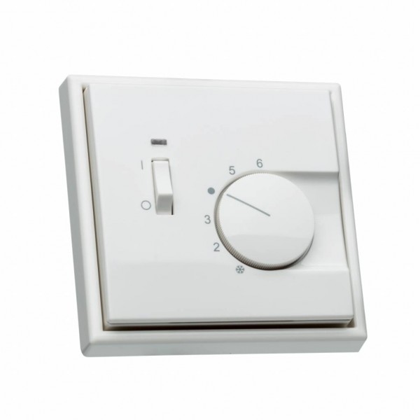 Raumthermostat für Jung LS990 mit Schalter Ein/Aus Rahmen