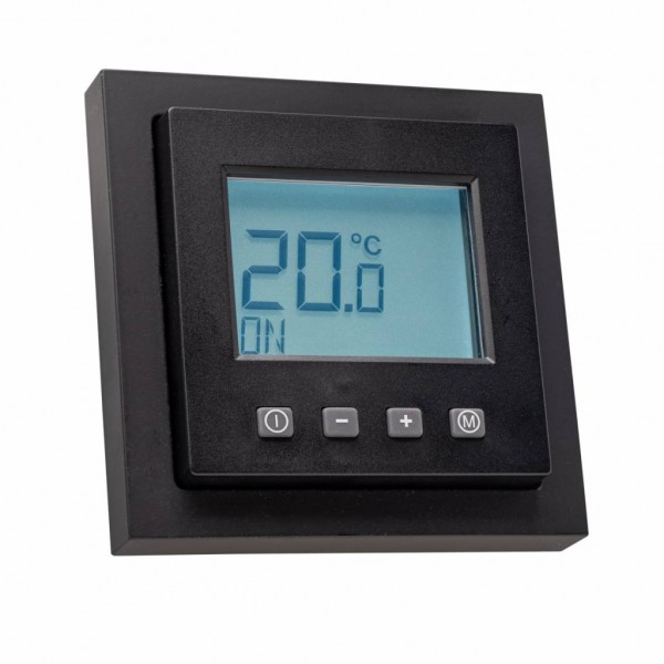 Raumthermostat digital für Busch Jäger future linear schwarz