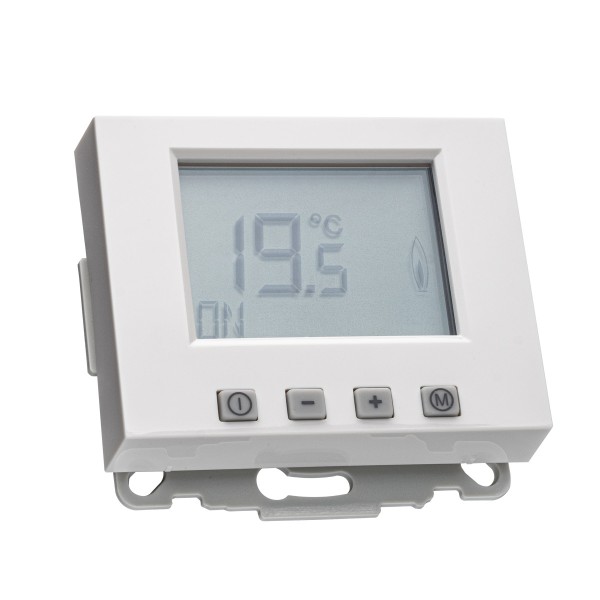 Raumthermostat ERK-86 mit Uhr für Berker K.1/K.5 Rahmen