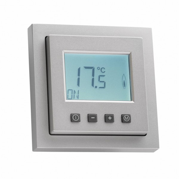 Raumthermostat digital mit Timer für Busch Jäger future linear alu