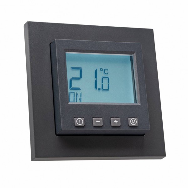 Raumthermostat digital für Merten Rahmen anthrazit