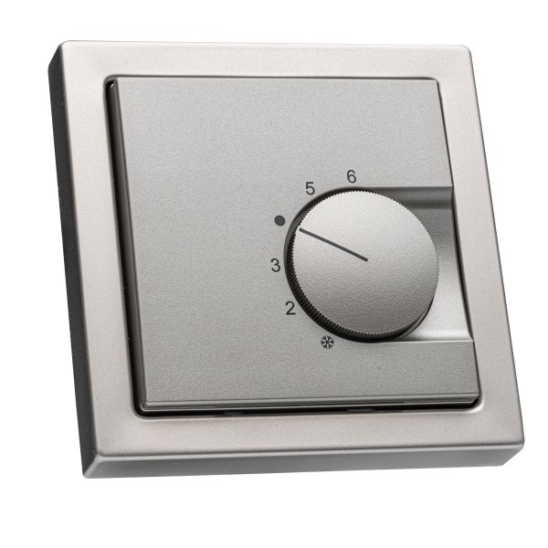 Raumthermostat RTR-62xx für Busch Jäger PUR EDELSTAHL mit Bimetallkontakt