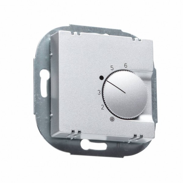 Raumthermostat FTR 101.000 aluminium glanz für Jung Serie A Rahmen