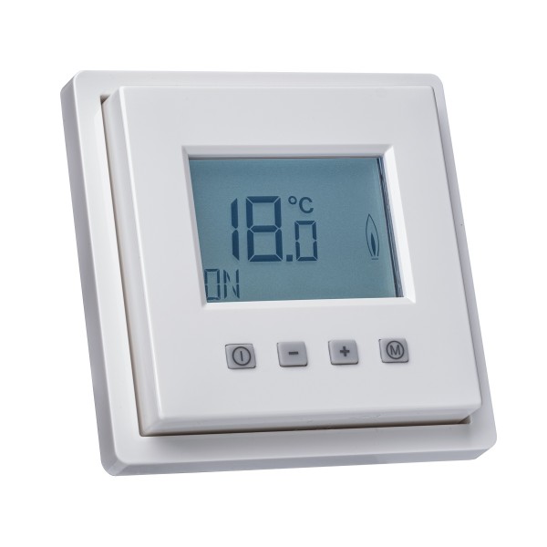 Raumthermostat digital für GIRA Flächenschalter Rahmen