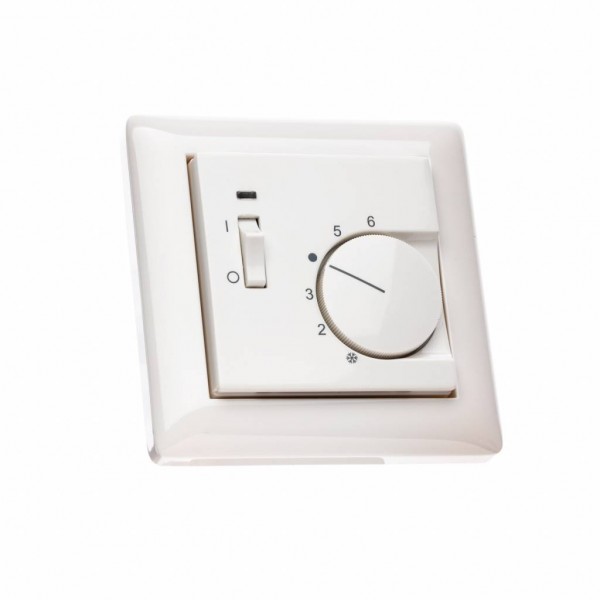 Raumthermostat für Gira Standard 55 mit Schalter Ein/Aus