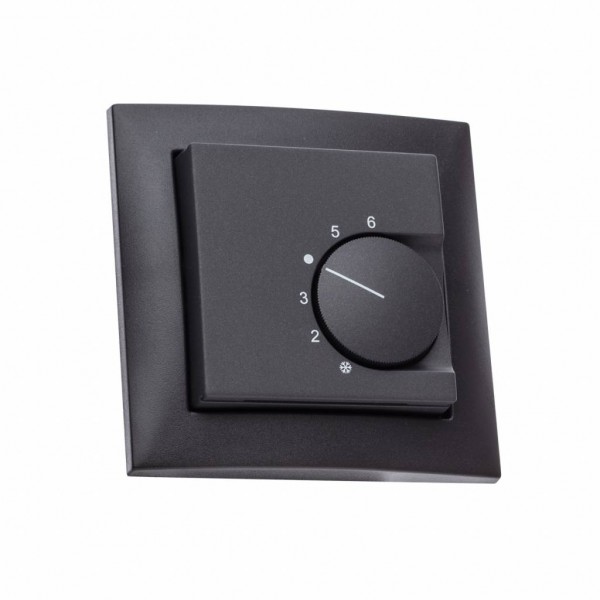 Raumthermostat digital für Berker S.1/B.3/B.7 Rahmen in anthrazit