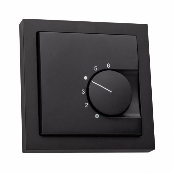 Raumthermostat für Busch Jäger future linear schwarz