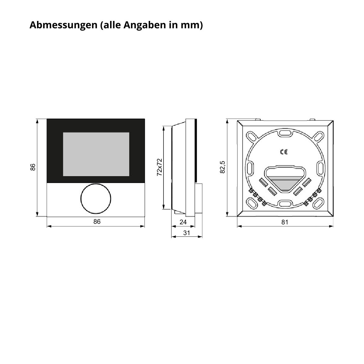 Fußbodenheizung Möhlenhoff Alpha direct  Regler Display Control 230V Art 4229